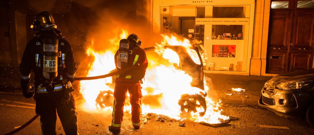 Pompiers de paris pendant les manifestations