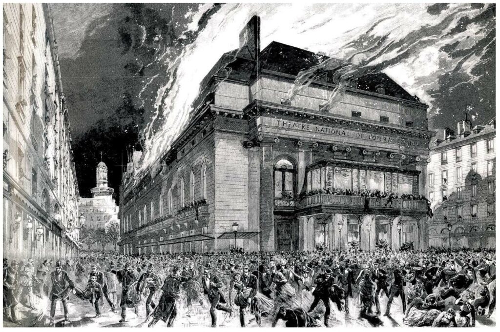 Incendie de l'opéra-comique en 1887